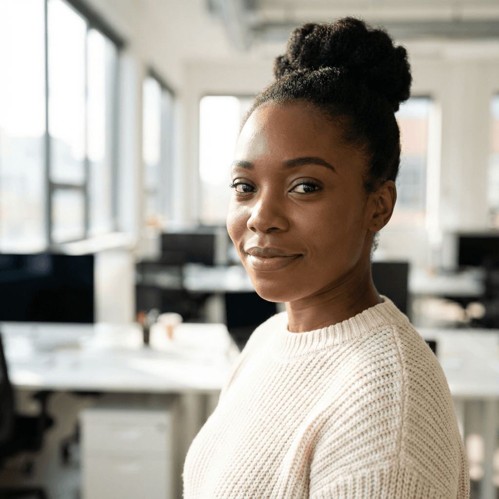 Amara Okafor, gérante boutique beauté